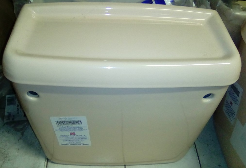 Peach Colour Bathroom Suites. Pans Cisterns Basins Toilet Seats